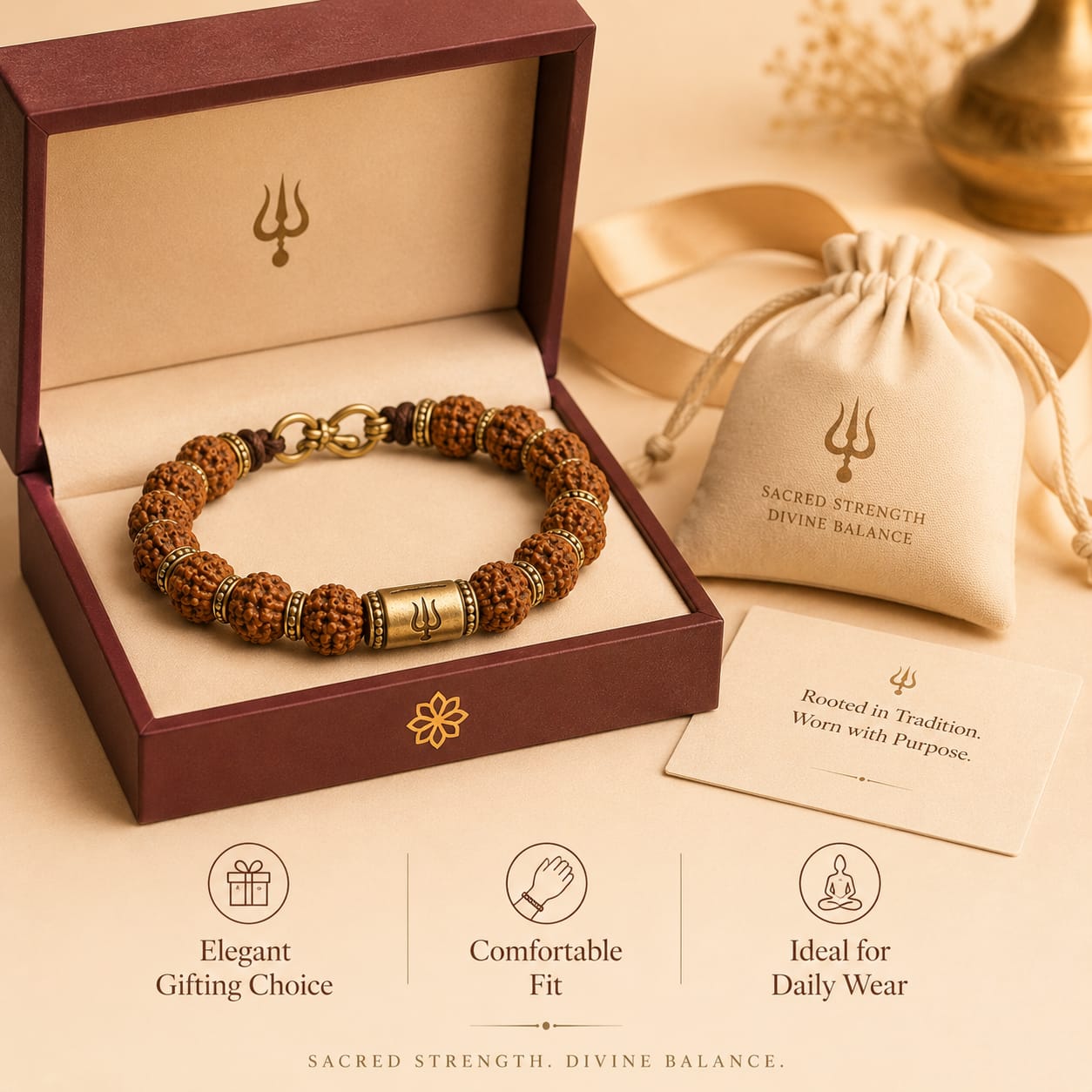 5 Mukhi Rudraksha Bracelet