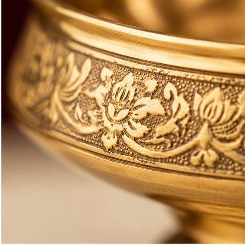 Decorative Brass Diya | Sacred Home Décor Accent